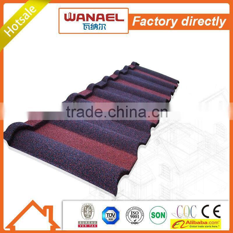 Wanael stone coated steel roof tile/metal sheet for roof/roof ventilator best selling products