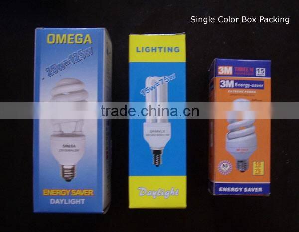 halogen powder Red Color Light Half Spiral Energy Saving Bulb E14