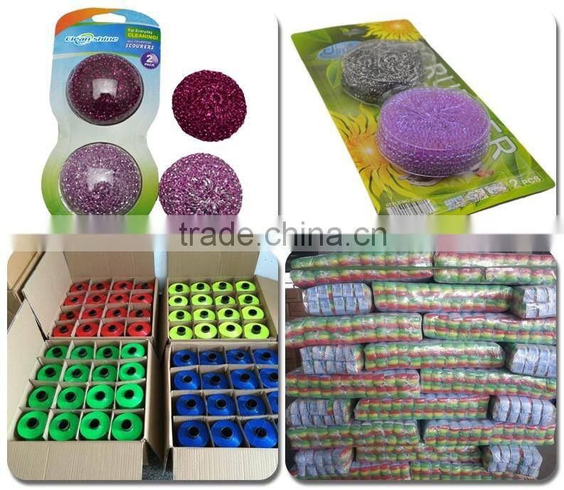2016 new arrival high quality cleaning plastic scrubber with replacement pad