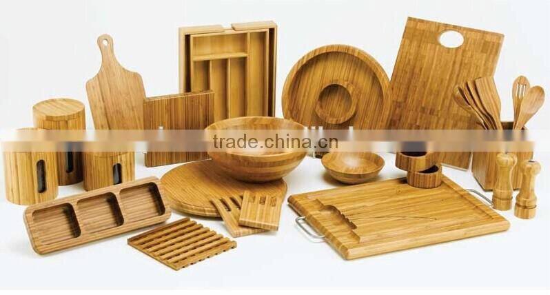 round shaped bamboo cutting board/vegetable board/cheese board with ring grooves