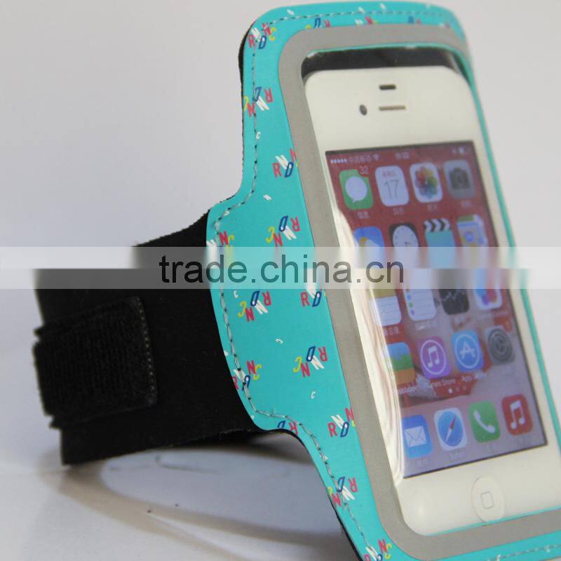 Reflective neoprene armband for iphone 6