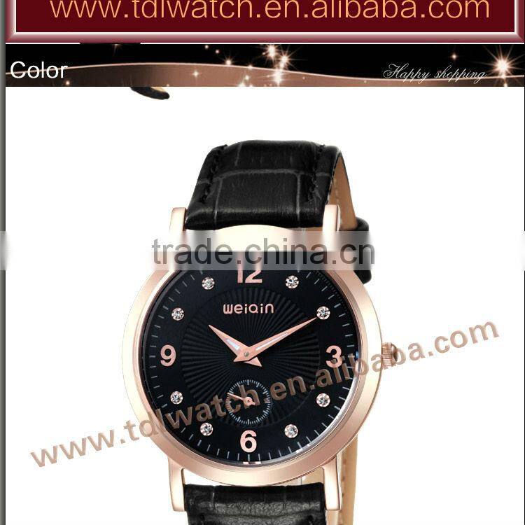 Fashion Genuine leather watch Ultra Thin Watch high quality watches stainless steel case luxury watch leather watch