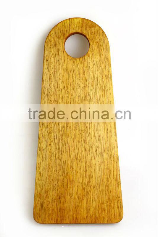 large kitchen mango wood meat vegetable cutting board with anti-slip handle