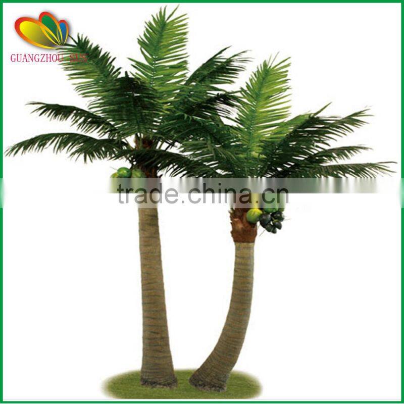 Best selling fake coconut tree fiberglass trunk artificial coconut palm tree