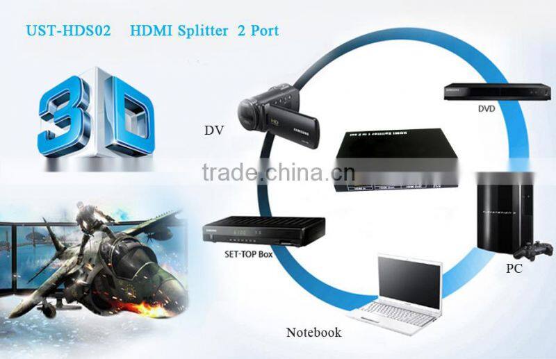 1080p HD splitter 1 HD Port to 2 HD PORTS