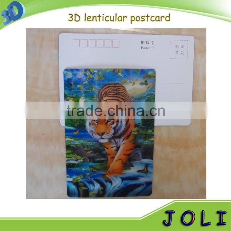 2016 OEM 3d lenticular printing postcard
