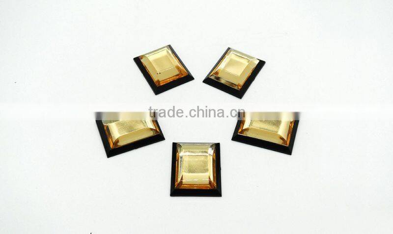 Kd11 two levels rectangle flat back sew on acrylic rhinestones for fashion decoration, craft making, garment bags accessories