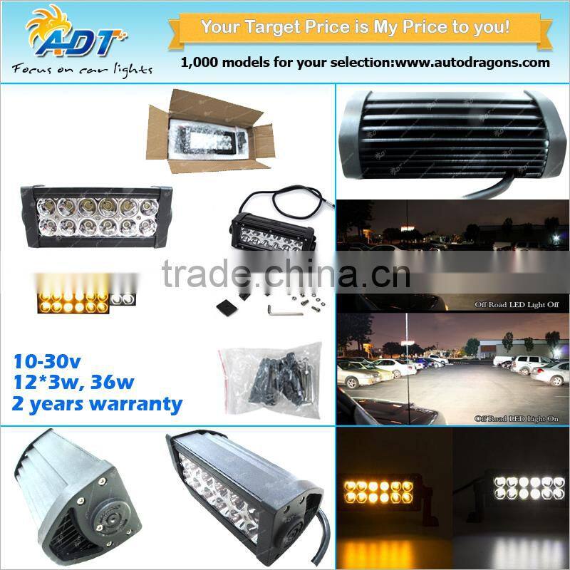 Cheap 36w Led Light Bars for truck, single row led light bar