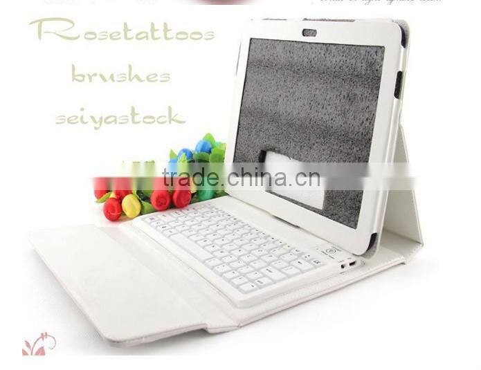 2014 hot selling leather case for 7 inch keyboard Tablet PC with Mini USB 2.0 connector