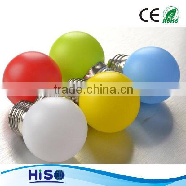 cheapest lamp for christmas decoration G45 1W E27 led color lamp