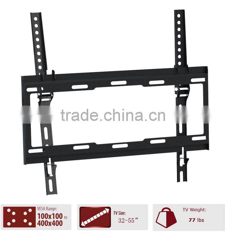 Ultra slim vesa 400 wall mount for LCD LED flat panel screen