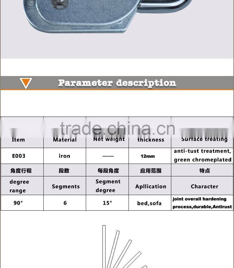 Hinge for sofa headrest joint small concealed hinges sofa accessory sofa hinge