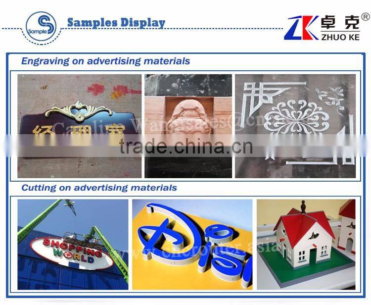 China 4 Axis Advertising CNC Router Machine ZK-6090 For Wood Acrylic PVC With Vacuum Table&Dust Collector