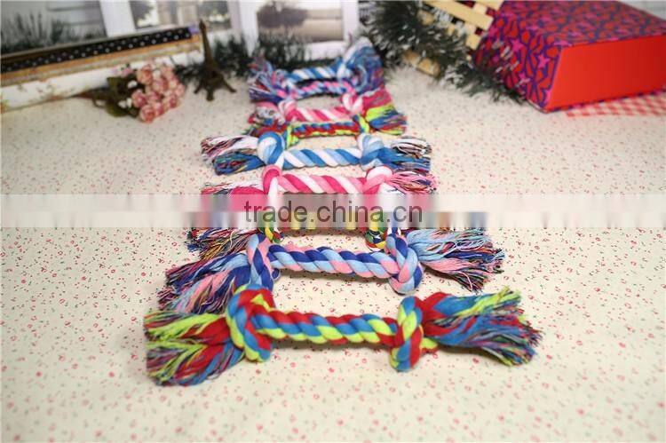 Double knot cotton rope for pet toy