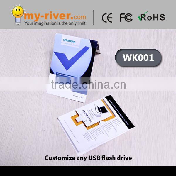 oem customized usb paper webkey