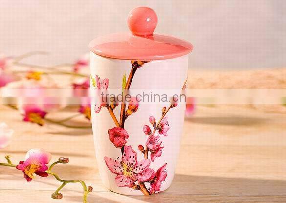 Newest Factory Direct Embossed Ceramic Food Storage Jar