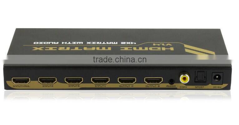 New Products For Distribution 4x2 HDMI Matrix, 4 to 2 Video Matrix 4Kx2K for HDTV