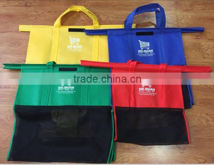 2016 Wholesale Reusable Trolley Shopping Bags / Trolley Bags Supermarket / Trolley Bag For Cart