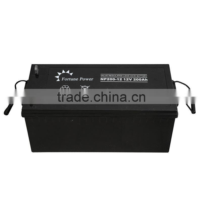 12v 200ah sealed lead acid deep cycle battery with long service life