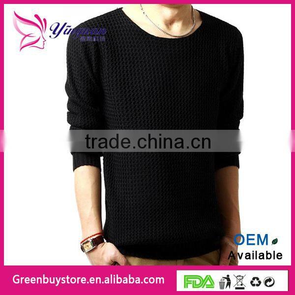 2014 Autumn pullover sweater male o-neck sweater long sleeve knitted