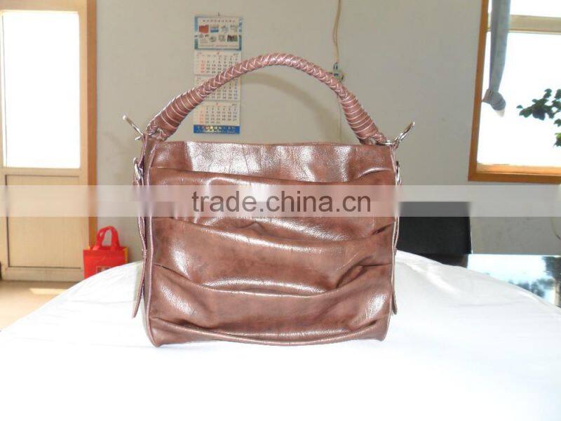 Wax fabric new style cheap shoulder and tote handbag from China manufacturer for African wax fabric handbag