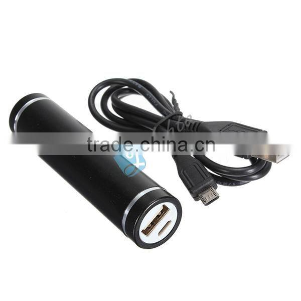 Travel Journey External Battery Charger Cylinder Lipstick Power Bank 2600