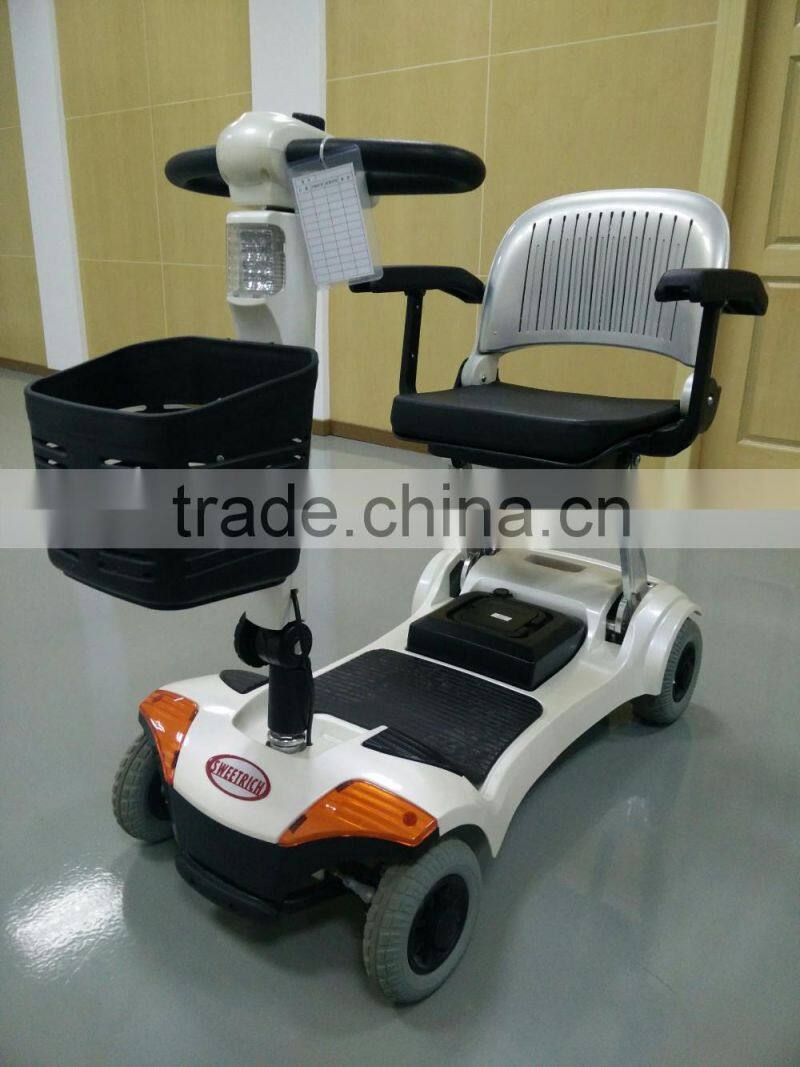 Very easy to fold aluminum mobility scooter for elderly