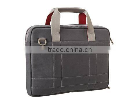 Quilted canvas 13" laptop briefcase