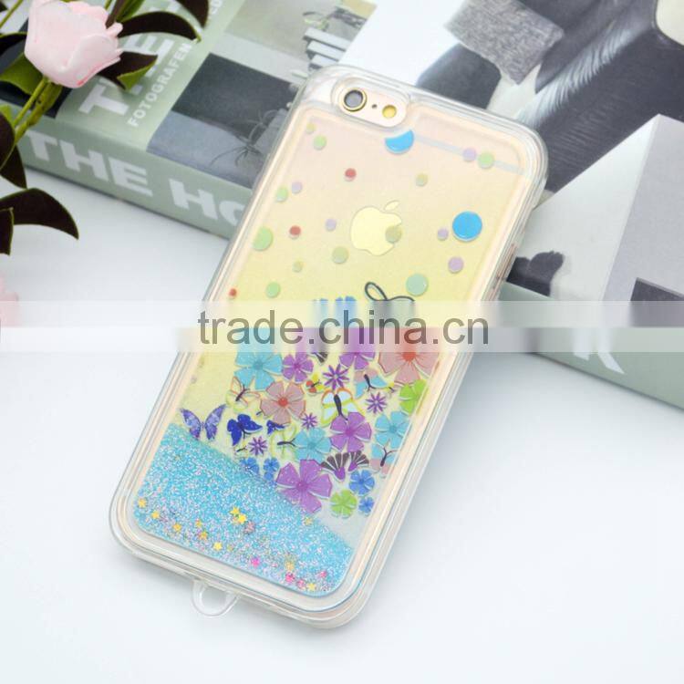 2016 hot selling liquid clear tpu case for iPhone6
