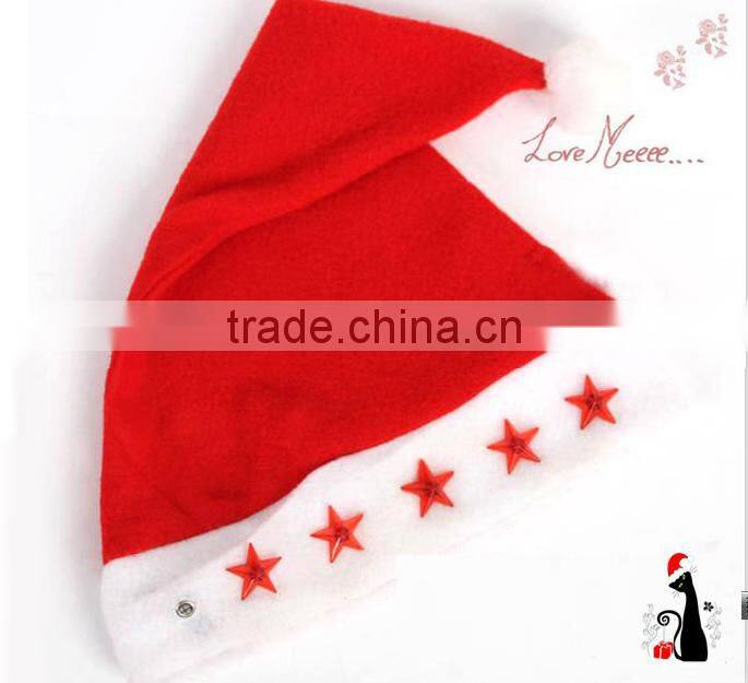 christmas hat yiwu factory Electronic cap LIGHT Hats