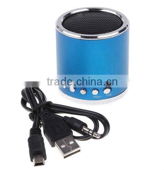 Blue/Red Line in Portable speaker with FM Micro SD TF Stereo Speaker Music MP3 Player Amplifier
