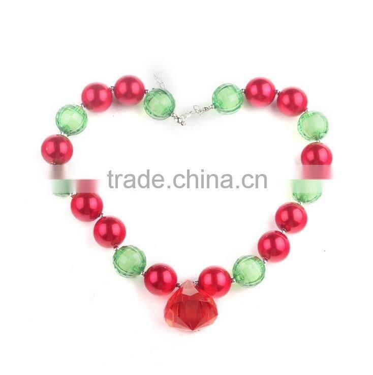 Hot Sale Chunky Bubble Gum Necklace For Kids Restoring Ancient Ways Halloween Beaded Necklace Jewelry 2016