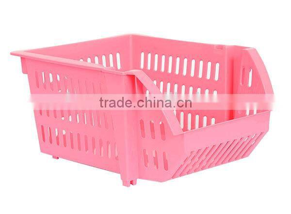 Colorful and Folding Plastic Storage Baskets for Daily Use