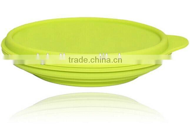 Microwave Oven Safe Silicone Collapsible Snack Box Lunch box Collapsible Snack Box travel bowl
