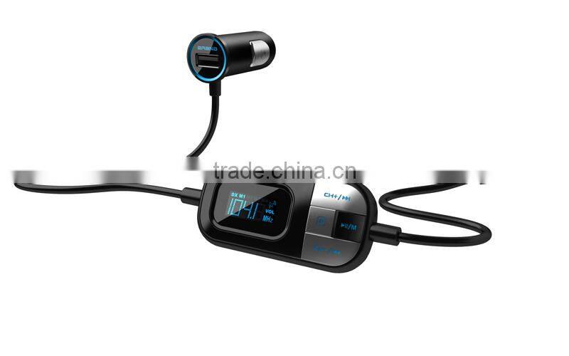 Hot selling 3.5mm port fm car transmitter USB