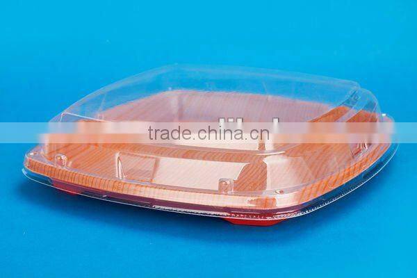 SM1-3123Red Printing Disposable Plastic Tray Blister