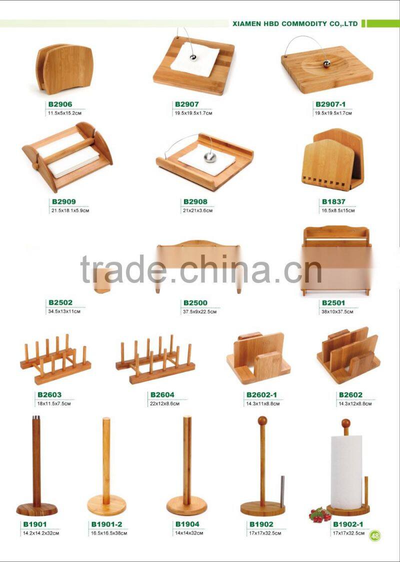High quality Bamboo paper towel holder