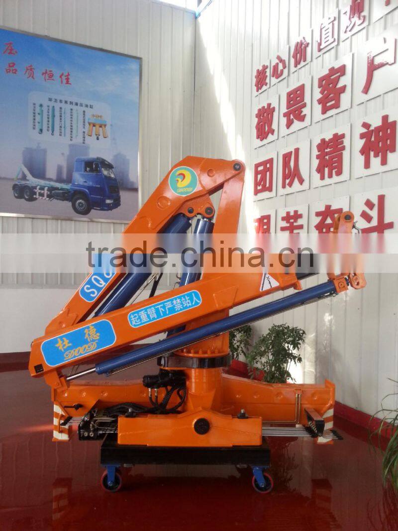 3.2ton knuckle boom Crane and Accessories,SQ80ZB2, hydraulic truck mounted crane.