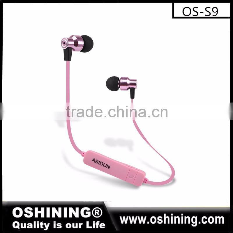 High quality noise cancelling sports bluetooth wireless earphones