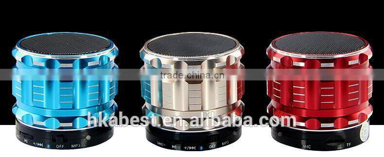 AI65077 Portable Mini Bluetooth Speakers,Metal Steel Wireless Smart Hands Free subwoofer Speaker For Mobile Phone