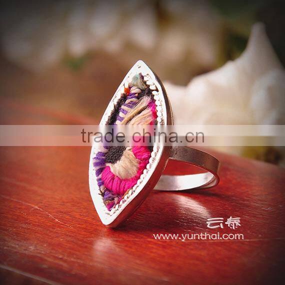 2014 latest designer ring embroidery ring wedding ring