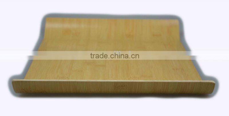 Bread and Tea House Bamboo Wooden Pastry Veneer Handle Bar Party Serving Tray Platter