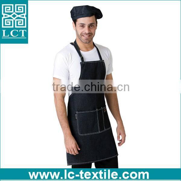 cotton denim kitchen apron