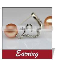 Latest fashion AAA 9.5-10mm button sterling silver single pearl pendant