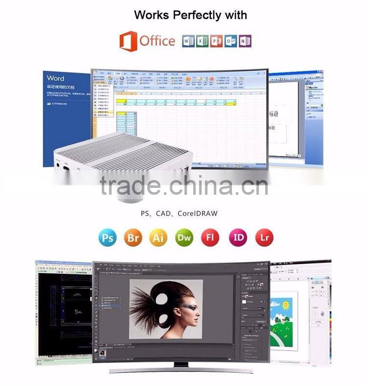 Partaker B1 Business Fanless VGA Intel Core i5 4200u Mini Desktop PC 12V