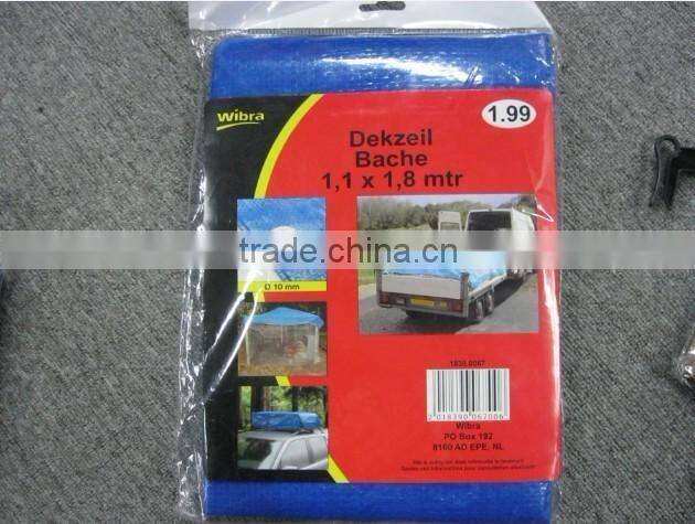 PE Tarpaulin Roll / Durable Coated PE Tarpaulin