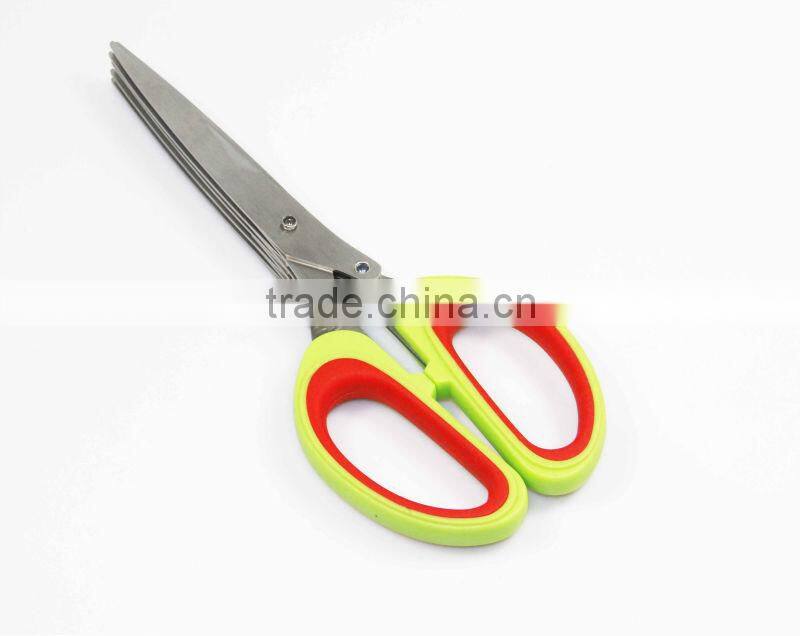standard and top quality 5 blades herb scissors
