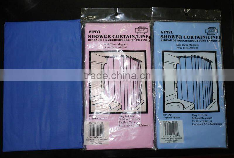 orange hookless Shower Curtain