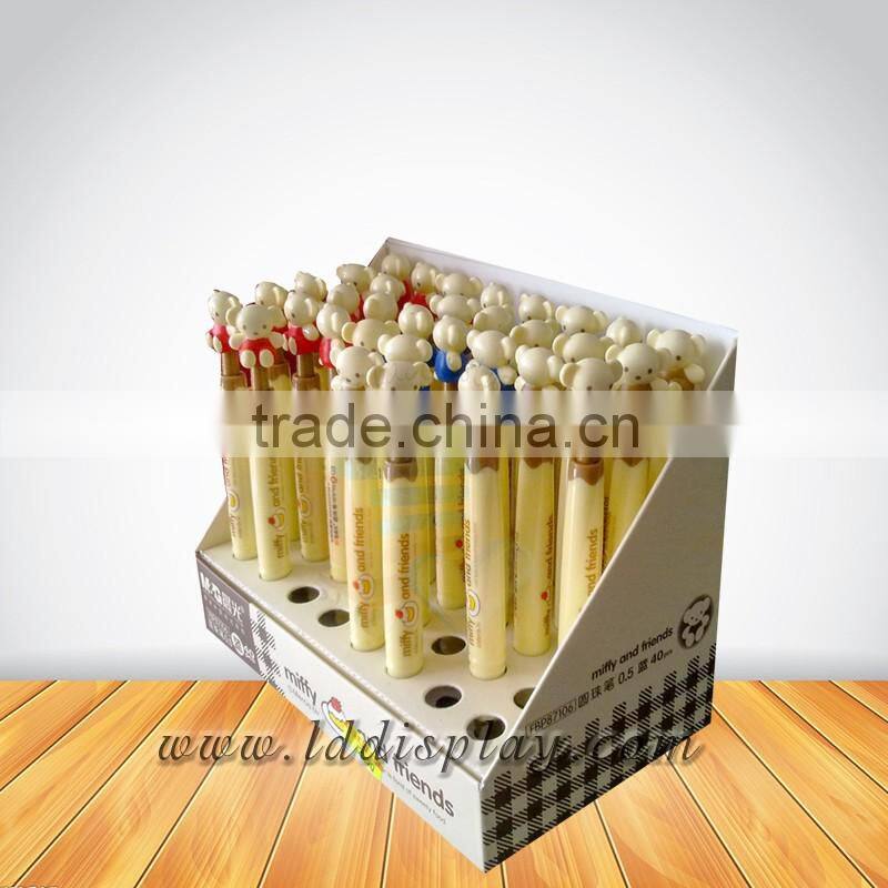 Customized Designed cheap pen display case / pen display stand