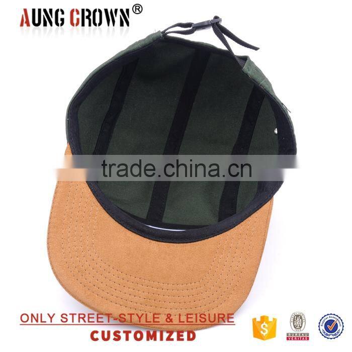 flat brim design your own 5 panel hat cap